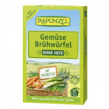 Cub de supa cu legume bio, fara drojdie 68g Rapunzel