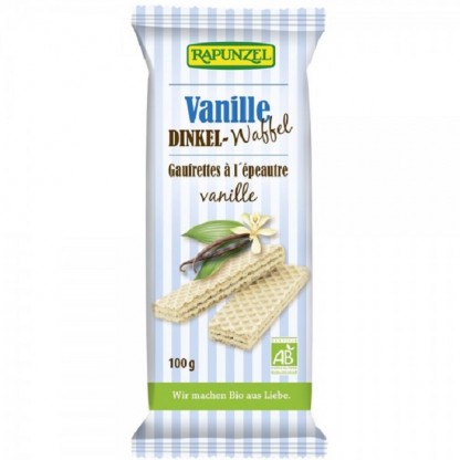 Napolitane cu crema de vanilie bio 100g Rapunzel