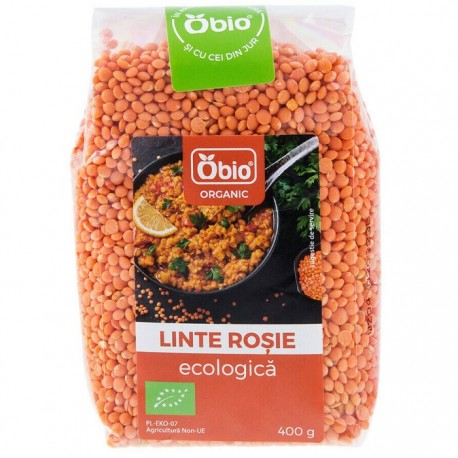 Linte rosie bio 400g Obio