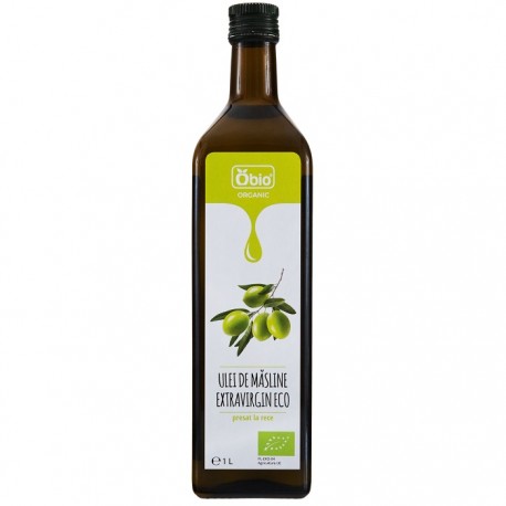 Ulei de masline extravirgin bio, presat la rece (Spania) 1000 ml Obio