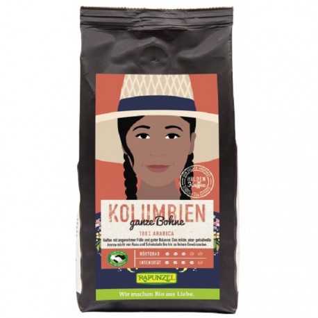 Cafea Arabica boabe Columbia bio 250g Rapunzel