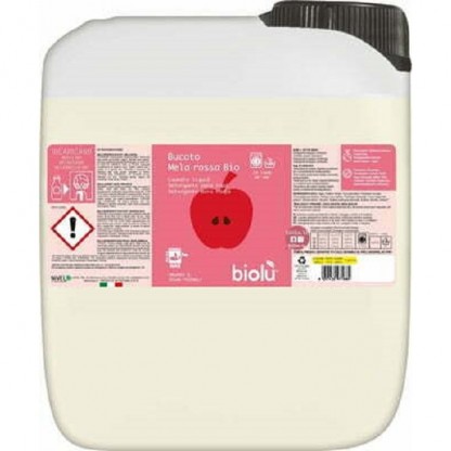 Detergent ecologic lichid pentru rufe albe si colorate cu mere rosii 5L Biolu