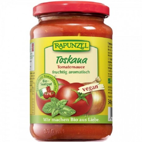 Sos de tomate cu busuioc Toscana, bio vegan 340g Rapunzel