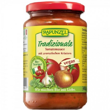 Sos de tomate traditional bio vegan 340g Rapunzel