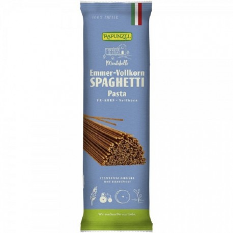 Spaghetti din grau integral Emmer bio 500g Rapunzel