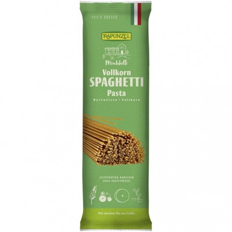 Spaghetti din grau dur integral bio 500g Rapunzel 
