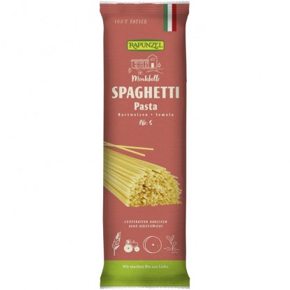 Spaghetti semola nr 5 din grau dur bio 500g Rapunzel