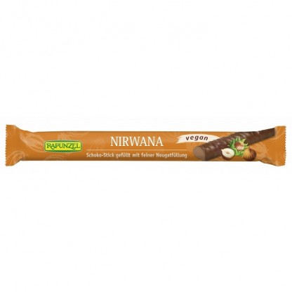 Stick Nirwana vegan cu ciocolata si crema de alune bio 22g Rapunzel