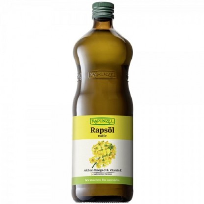 Ulei de rapita virgin bio raw, presat la rece 1 litru Rapunzel
