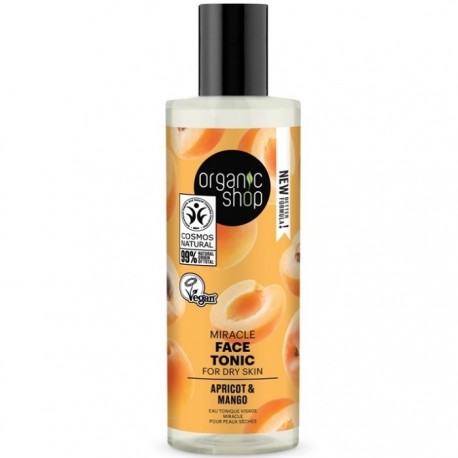 Tonic miraculos pentru ten uscat Apricot & Mango 150ml Organic Shop
