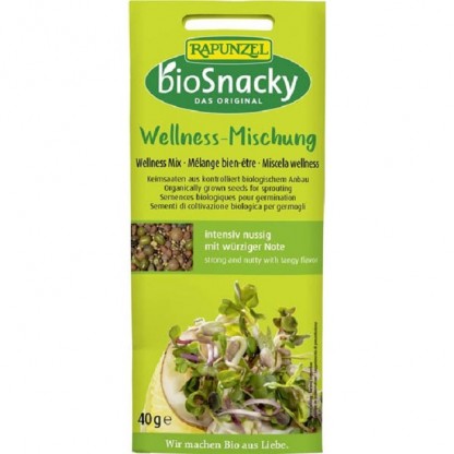 Amestec de seminte pentru germinat bio Wellness 40g Rapunzel BioSnacky