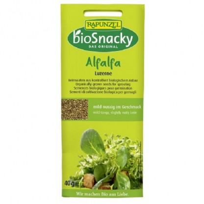 Seminte de lucerna bio pentru germinat 40g Rapunzel BioSnacky
