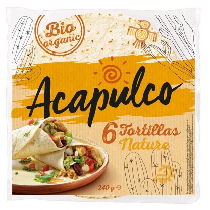 Lipii Tortilla bio, 6 buc, 240g Acapulco