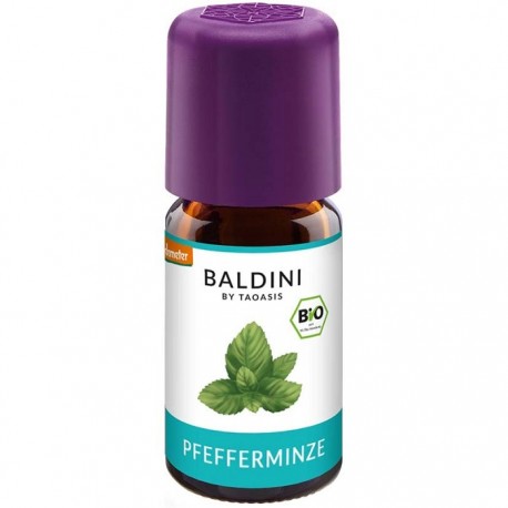 Ulei esential de menta piperata bio, alimentar 5ml Baldini