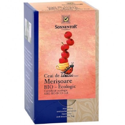 Ceai fructe merisoare (afine rosii) 18 pliculete Sonnentor
