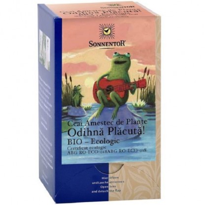 Ceai amestec de plante bio, Odihna placuta 18 plicuri Sonnentor