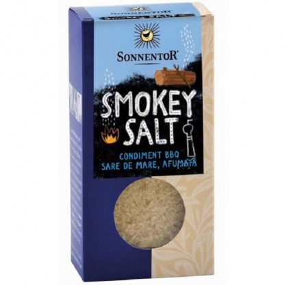 Smokey Salt. Sare de mare afumata 150g Sonnentor