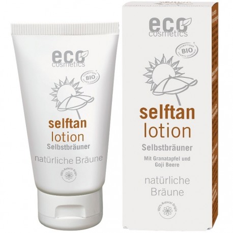 Fluid autobronzant pentru fata si corp cu rodie si extract de goji 75ml Eco Cosmetics