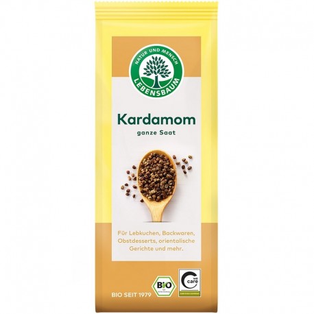 Cardamom seminte intregi bio 50g Lebensbaum