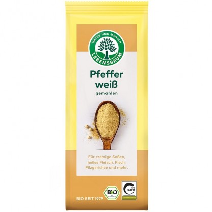 Piper alb macinat bio 50g Lebensbaum