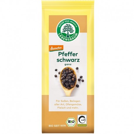 Piper negru boabe bio 50g Lebensbaum