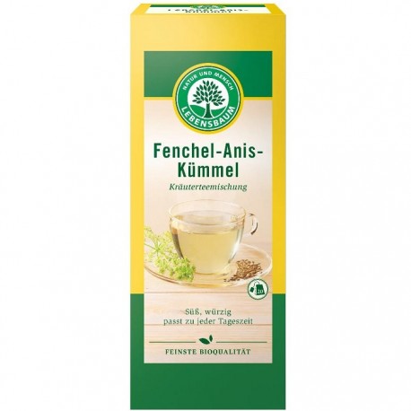 Ceai cu Fenicul, Anason si Chimen bio 20 plicuri Lebensbaum