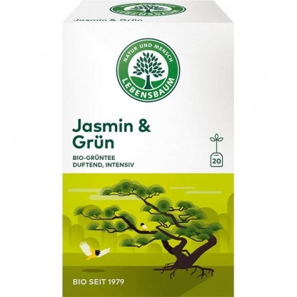 Ceai verde Jasmin bio 20 plicuri Lebensbaum