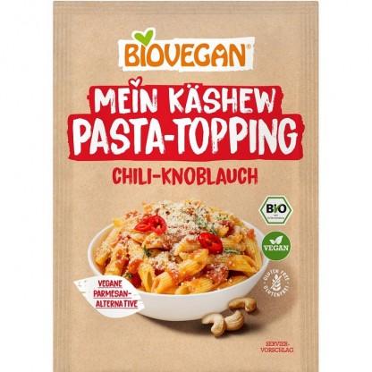 Toping vegan din caju cu chili si usturoi pentru paste bio 50g Biovegan