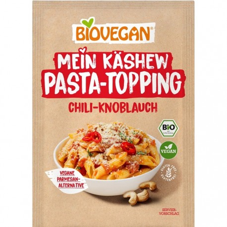 Toping vegan din caju cu chili si usturoi pentru paste bio 50g Biovegan