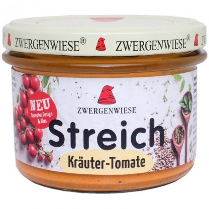 Pate vegetal cu ierburi aromate si tomate bio, fara gluten 180g Zwergenwiese