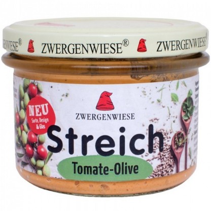 Pate vegetal cu tomate si masline bio 180g Zwergenwiese