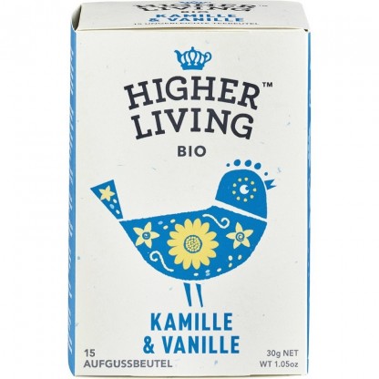 Ceai cu musetel si vanilie bio 15 plicuri Higher Living