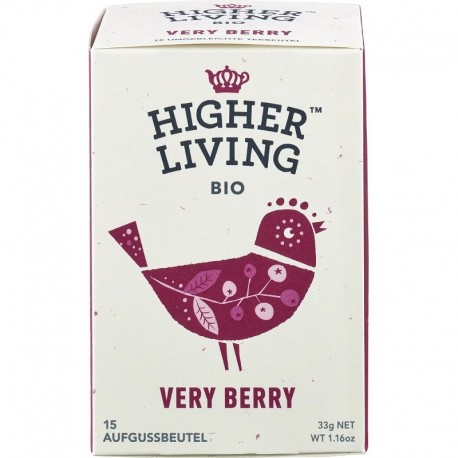 Ceai de fructe bio Very Berry 15 plicuri Higher Living