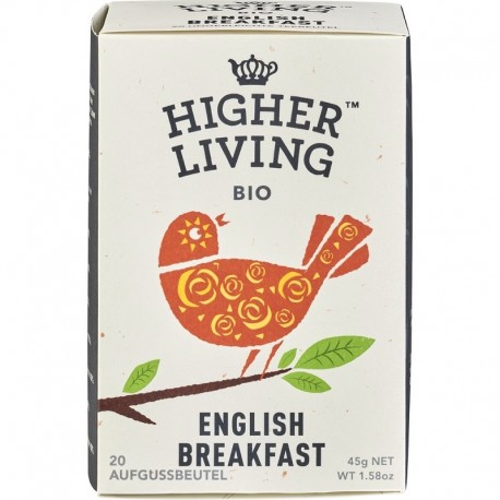 Ceai bio English Breakfast 20 plicuri Higher Living