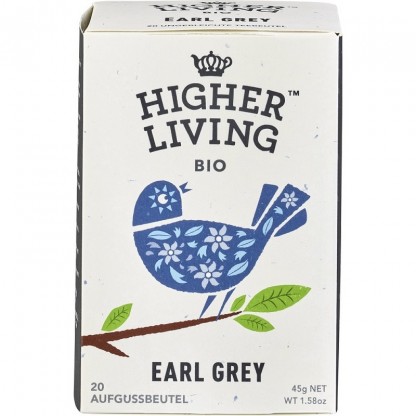 Ceai negru Earl Grey bio 20 plicuri Higher Living