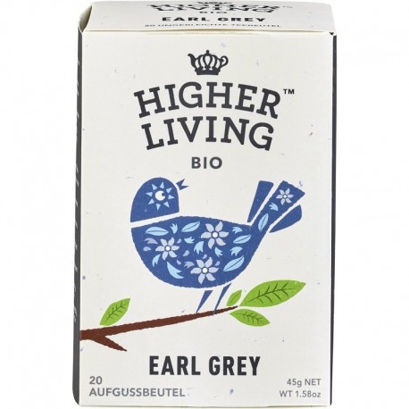 Ceai negru Earl Grey bio 20 plicuri Higher Living