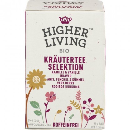 Selectie de ceaiuri din plante bio 20 plicuri Higher Living