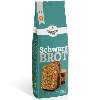 Mix faina pt paine neagra bio, fara gluten 500g Bauckhof
