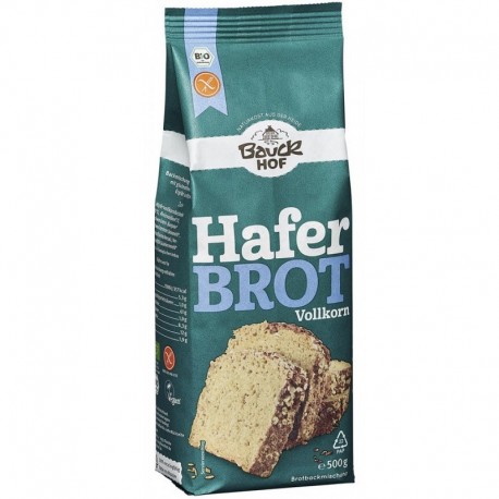 Mix pentru paine din ovaz integral bio, fara gluten 500g Bauckhof