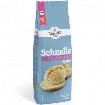 Mix de faina pentru chifle rapide din ovaz bio, fara gluten 500g Bauckhof