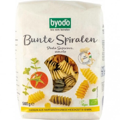 Paste spirale colorate bio 500g Byodo