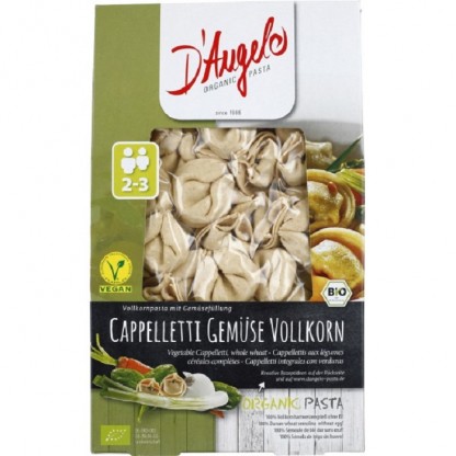 Cappelletti din cereale integrale umplute cu legume bio 250g DAngelo