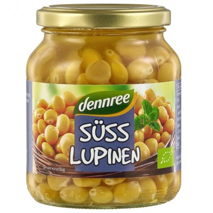 Boabe de lupin dulce bio 340g Dennree