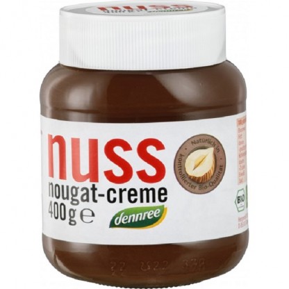 Crema de ciocolata cu alune Nuss-Nougat bio 400g Dennree