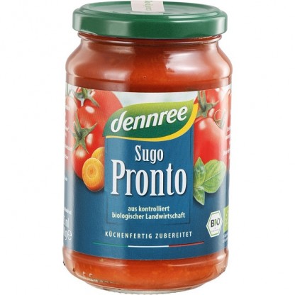 Sos de rosii bio cu legume si busuioc, Sugo Pronto 340g Dennree
