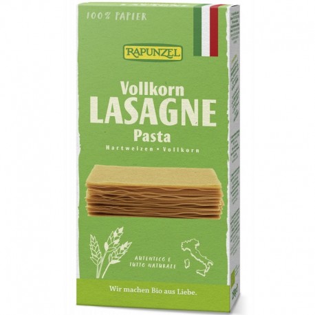Lasagna din grau dur integral, bio 250g Rapunzel
