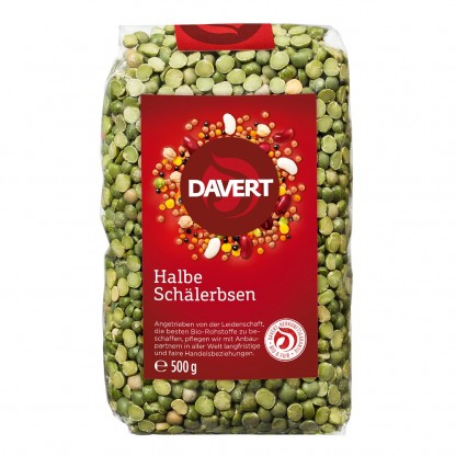 Mazare verde bio, jumatati 500g Davert