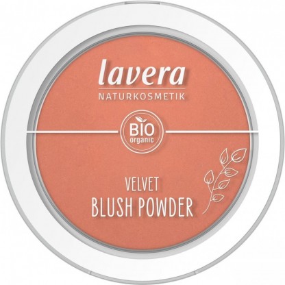 Fard de obraz bio Velvet Blush Powder, Rosy Peach 01 Lavera 5g