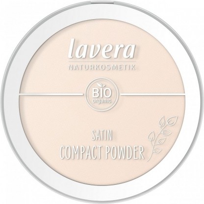 Pudra compacta bio Satin Powder, Light 01 Lavera 9.5g