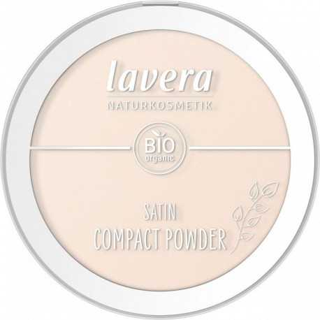 Pudra compacta bio Satin Powder, Light 01 Lavera 9.5g